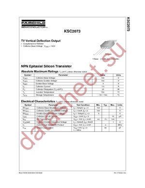 KSC2073H2 datasheet  